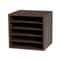 Compartment Wood Literature Organizer With Adjustable Shelves Desktop Mail Sorter For Office Class 6