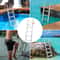 Removable Aluminum Dock Ladder Step High lbs Non Slip Boat Boarding Ladder