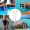 Removable Aluminum Dock Ladder Step High lbs Non Slip Boat Boarding Ladder