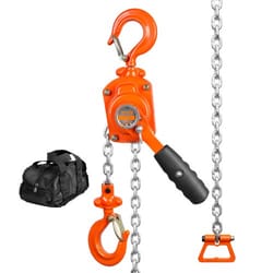 manual lever chain hoist 10ft heavy duty come along with hook & dual brake