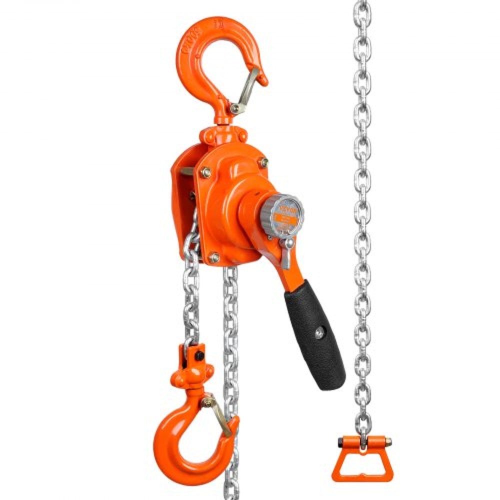 Manual Lever Chain Hoist 10ft Heavy Duty Come Along with Hook & Dual Brake
