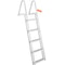 Removable Step Aluminum Dock Ladder with Non-Slip Wide Steps & High lb Capacity for Boats & Pools