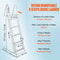 Removable Step Aluminum Dock Ladder with Non-Slip Wide Steps & High lb Capacity for Boats & Pools