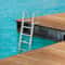 Removable Step Aluminum Dock Ladder with Non-Slip Wide Steps & High lb Capacity for Boats & Pools