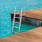 Removable Step Aluminum Dock Ladder with Non-Slip Wide Steps & High lb Capacity for Boats & Pools