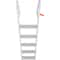 Removable Step Aluminum Dock Ladder with Non-Slip Wide Steps & High lb Capacity for Boats & Pools