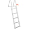 Removable Step Aluminum Dock Ladder with Non-Slip Wide Steps & High lb Capacity for Boats & Pools