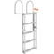 Retractable Aluminum Dock Ladder Step Adjustable Marine Boat Ladder High lb Capacity
