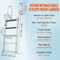 Retractable Aluminum Dock Ladder Step Adjustable Marine Boat Ladder High lb Capacity