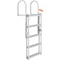 Retractable Aluminum Dock Ladder Step Adjustable Marine Boat Ladder High lb Capacity
