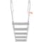 Retractable Aluminum Dock Ladder Step Adjustable Marine Boat Ladder High lb Capacity