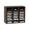 Wooden Literature Organizer With Adjustable Shelves Office Mail Sorter 0