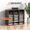 Wooden Literature Organizer With Adjustable Shelves Office Mail Sorter 3