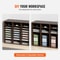 Wooden Literature Organizer With Adjustable Shelves Office Mail Sorter 4