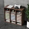 Wooden Literature Organizer With Adjustable Shelves Office Mail Sorter 6