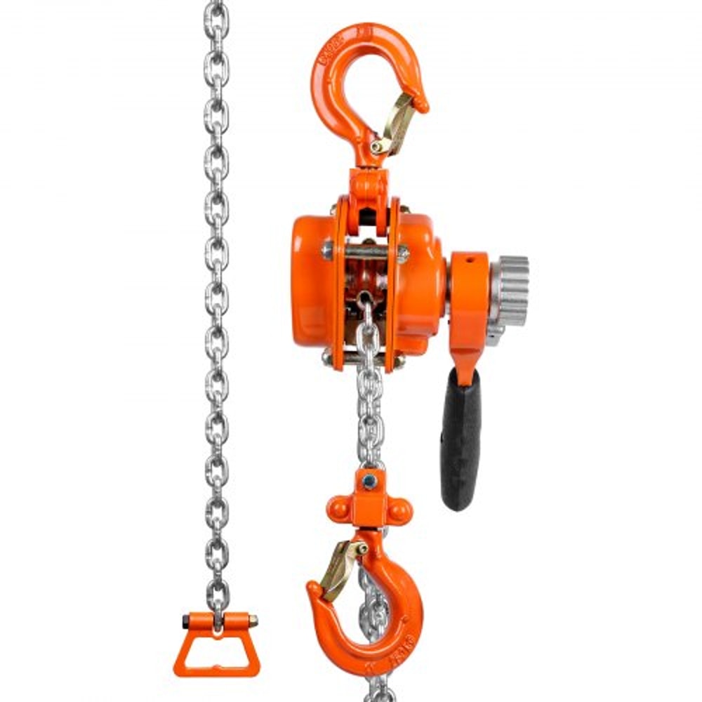 Heavy Duty Lever Chain Hoist Ton High Lbs Portable Come Along With Chain Dual Brake 9