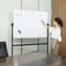 Adjustable Mobile Whiteboard Double-Sided Magnetic Dry Erase Board with Wheels