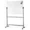 Adjustable Mobile Whiteboard Double-Sided Magnetic Dry Erase Board with Wheels