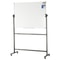 Adjustable Mobile Whiteboard Double-Sided Magnetic Dry Erase Board with Wheels