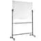 Adjustable Mobile Whiteboard Double-Sided Magnetic Dry Erase Board with Wheels