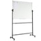 Adjustable Mobile Whiteboard Double-Sided Magnetic Dry Erase Board with Wheels