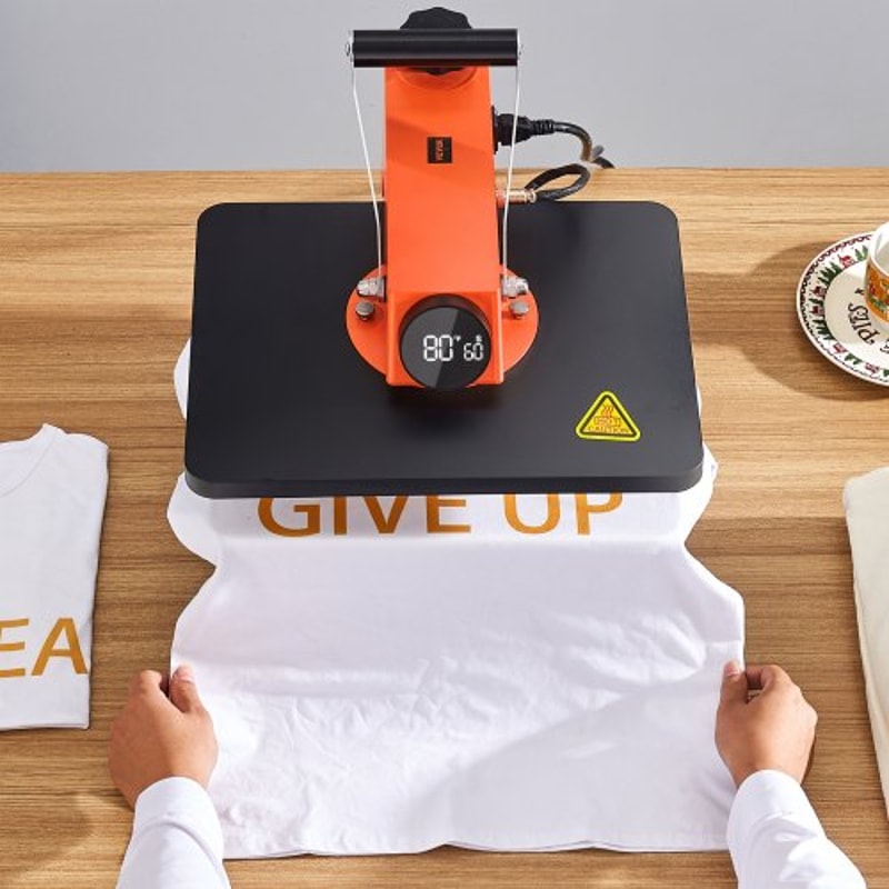 Heat Press Machine Swing Away Sublimation T Shirt Printing Kit 6