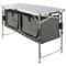 Portable Camping Kitchen Table With Storage Heights Foldable Outdoor Cooking Station For BBQ Trav 7