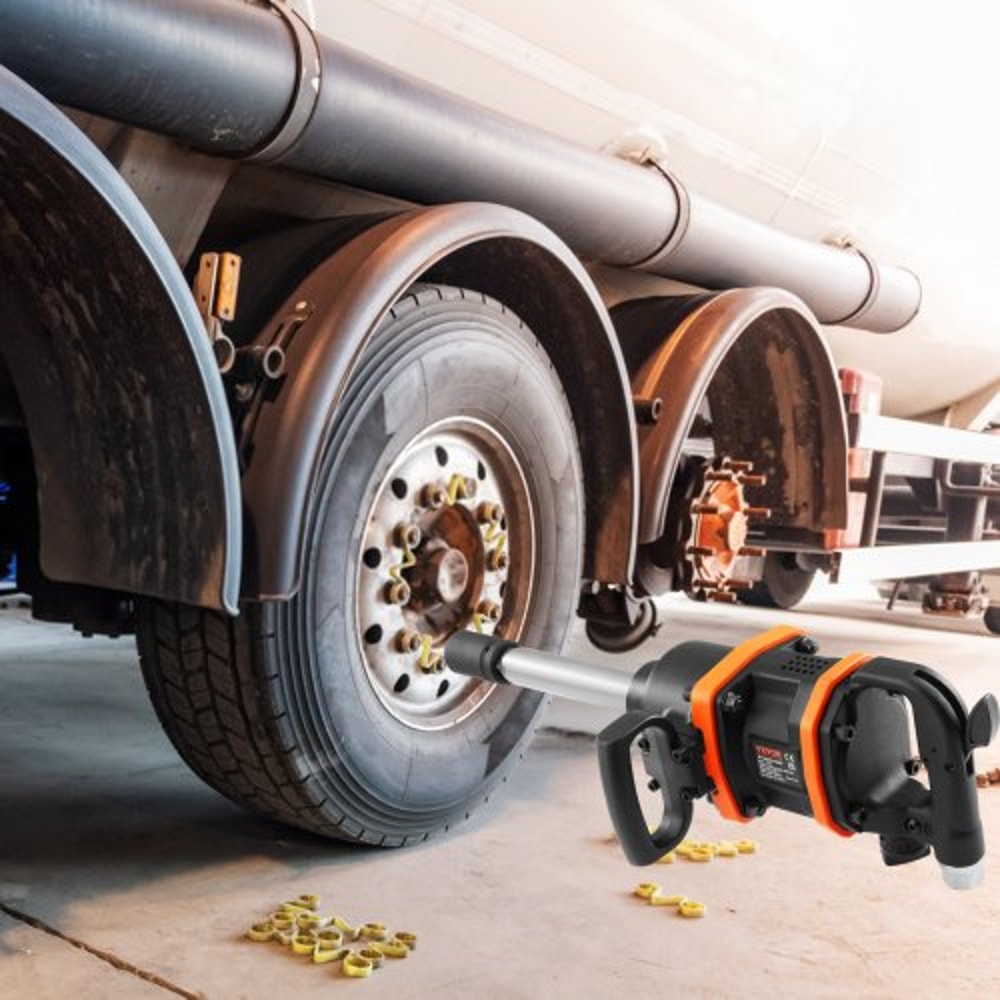 Heavy Duty Air Impact Wrench High Lbs High Torque Pneumatic Gun With Extended Anvil 6