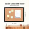 Cork Board Bulletin Board With MDF Frame Push Pins For Home Office School 1