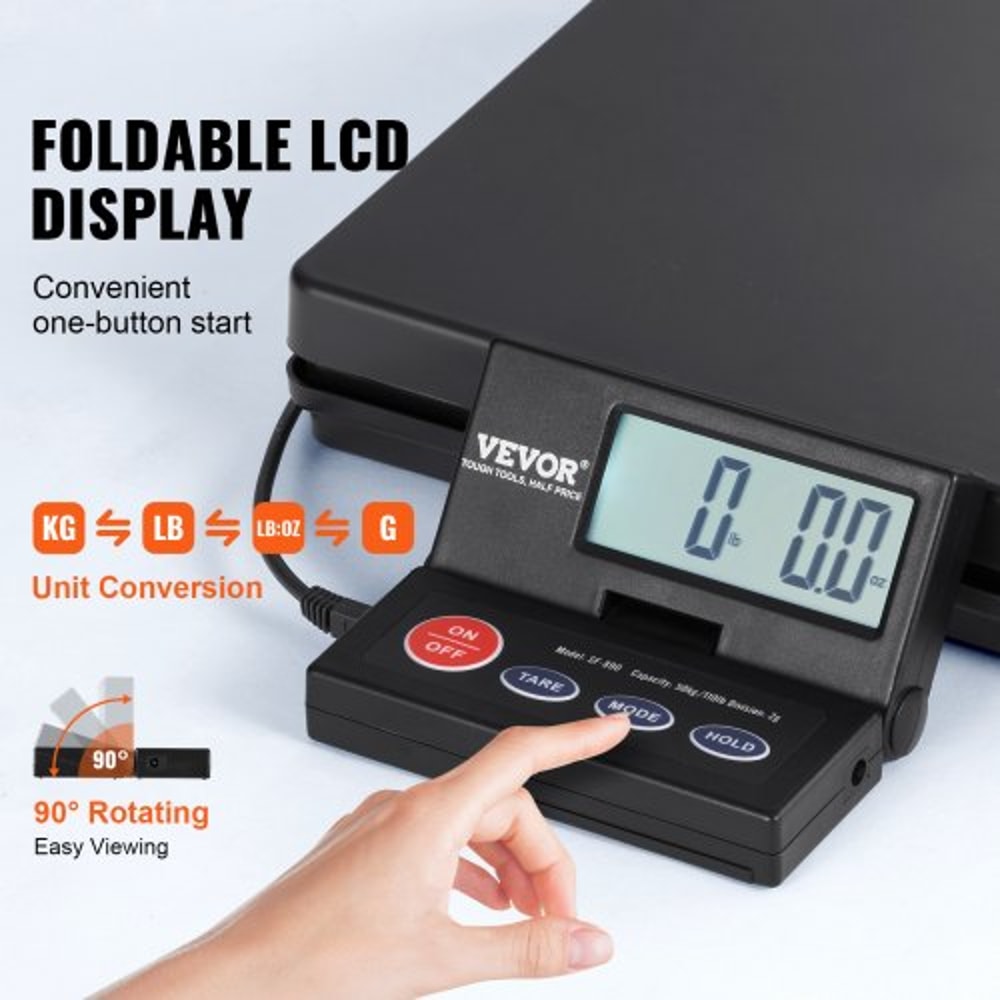 Heavy Duty Digital Shipping Scale High Lb With Foldable Display And Tare Hold Functions 3