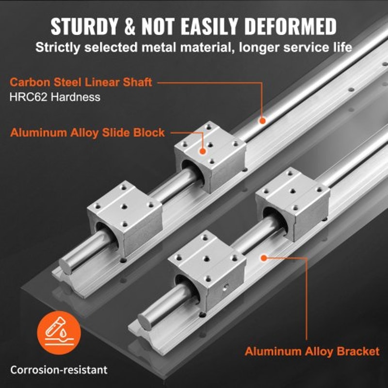 Linear Guide Rail Kit With Slide Blocks For CNC Machines And DIY Automation 1