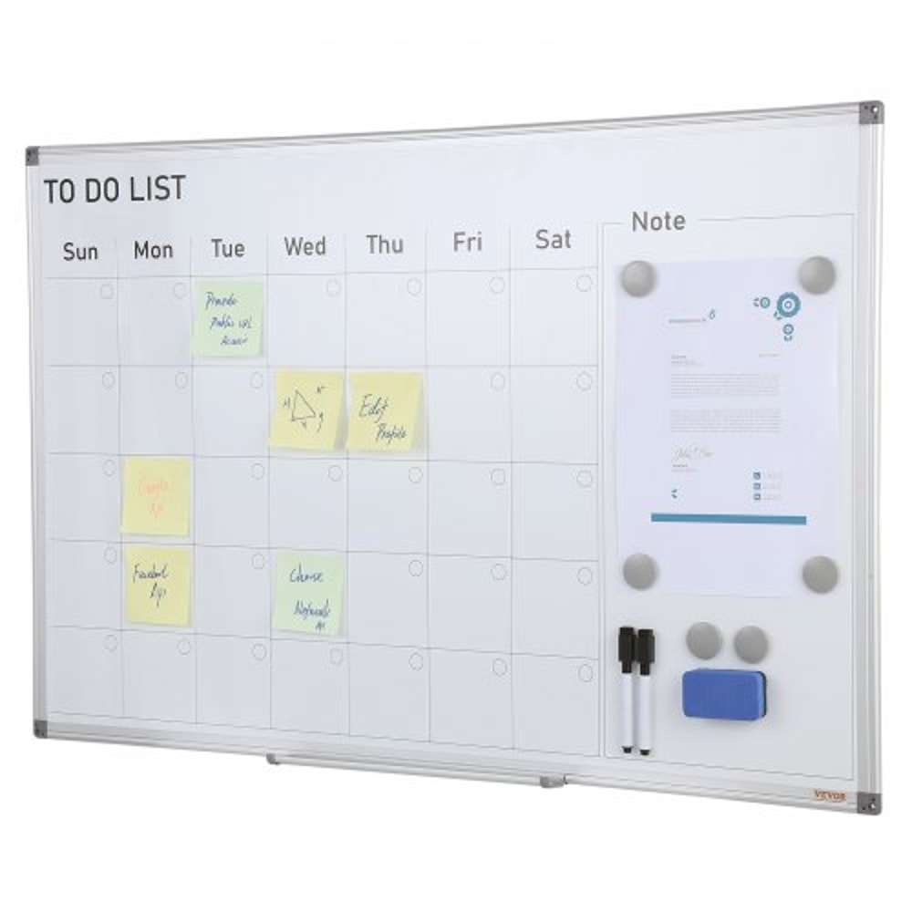 Calendar Whiteboard Magnetic Monthly Planner Board for Wall Office Home