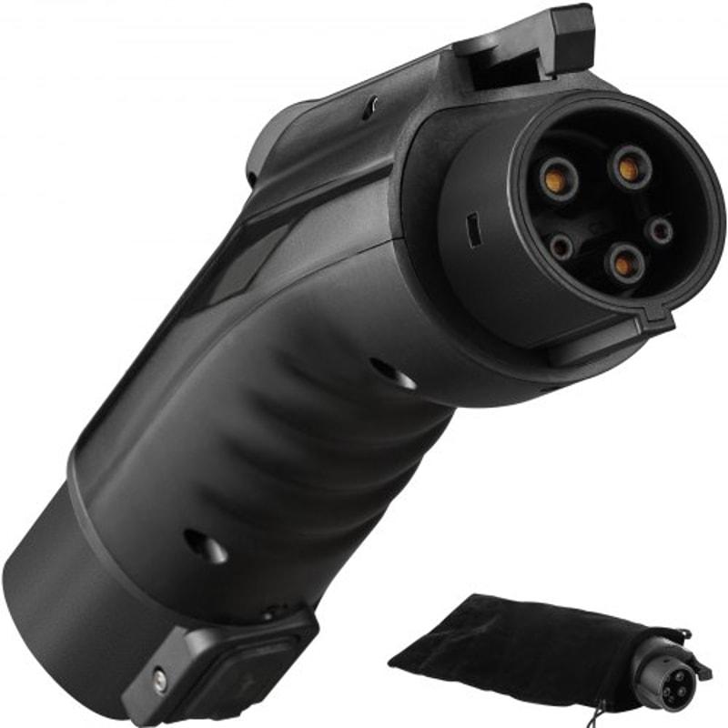 Tesla To Adapter For EV Fast Charging Portable EV Charger Converter With Lock IP65 Case 0