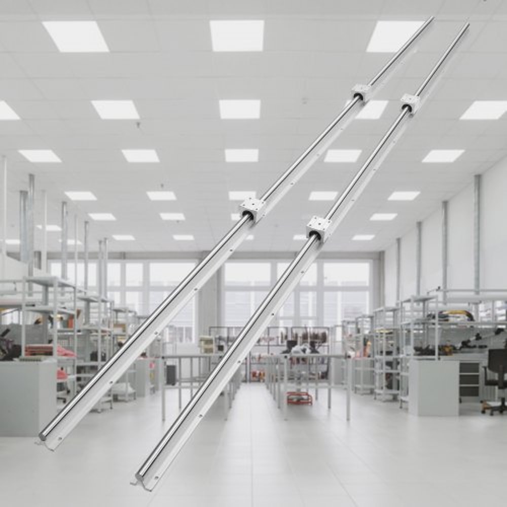 Linear Guide Rail Set With 4Blocks Heavy Duty CNC Linear Rail Kit 6