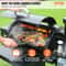 Heavy Duty Charcoal Grill with Cart & Cover, Portable BBQ Grill Smoker Combo for Outdoor Cooking