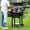 Heavy Duty Charcoal Grill with Cart & Cover, Portable BBQ Grill Smoker Combo for Outdoor Cooking