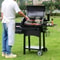 Heavy Duty Charcoal Grill with Cart & Cover, Portable BBQ Grill Smoker Combo for Outdoor Cooking