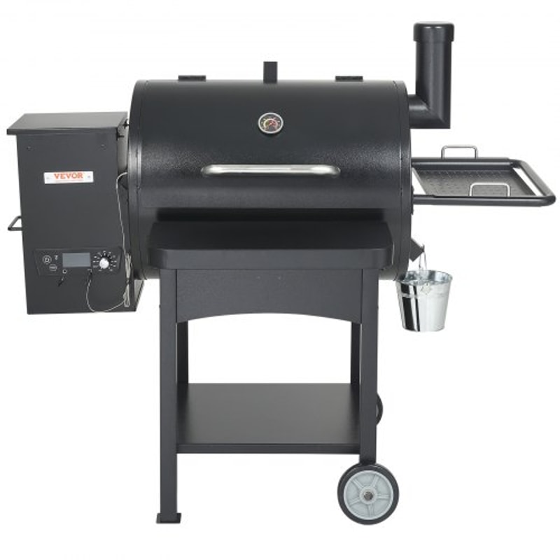 Heavy Duty Charcoal Grill with Cart & Cover, Portable BBQ Grill Smoker Combo for Outdoor Cooking