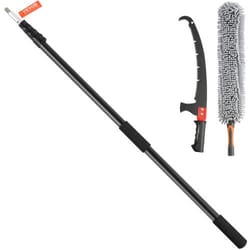 extendable pole saw pruner with steel blade & lightweight aluminum handle