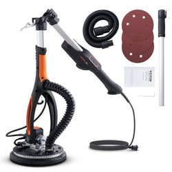 drywall sander with led lights & extendable handle variable speed wall & ceiling sander