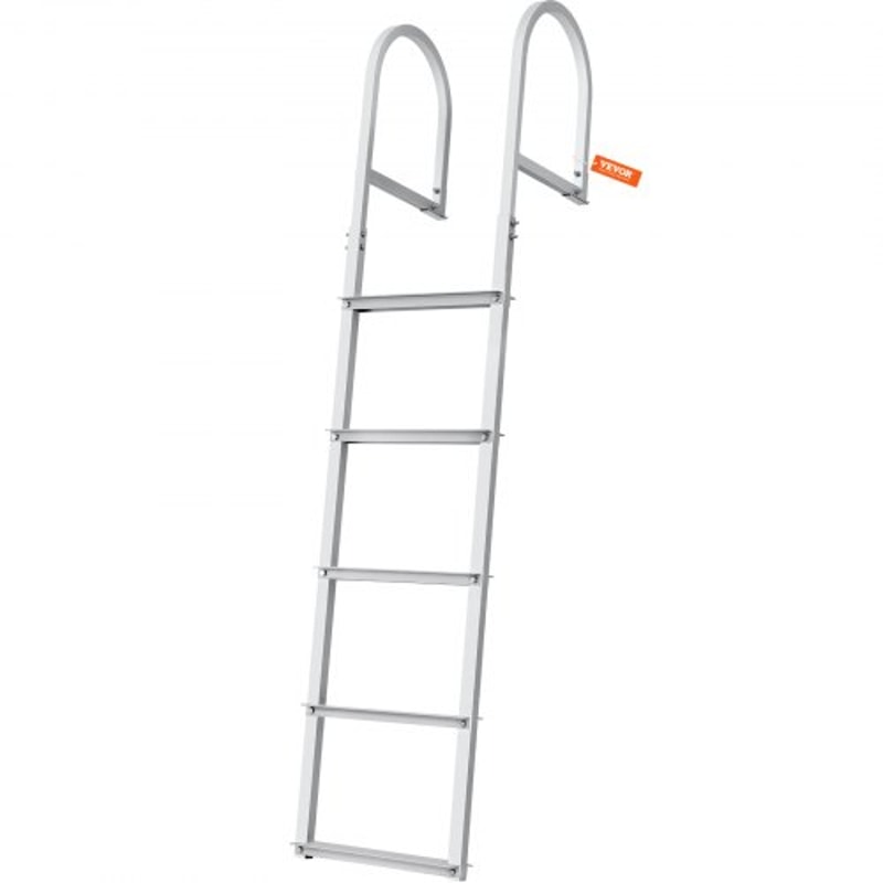 Removable Aluminum Dock Ladder High lbs Heavy Duty Non-Slip Boat Boarding Ladder