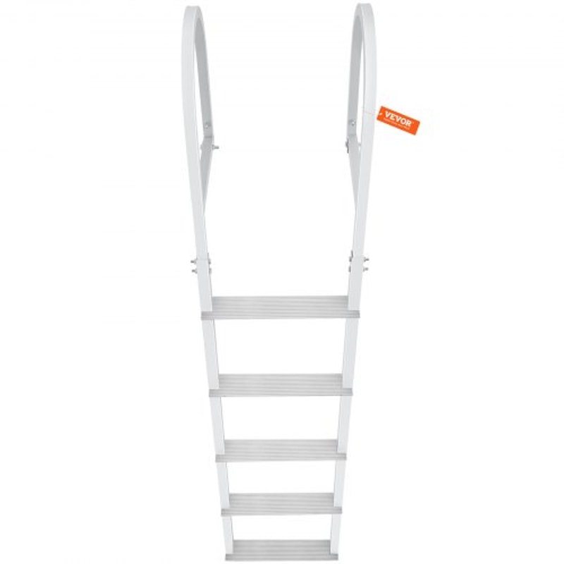Removable Aluminum Dock Ladder High lbs Heavy Duty Non-Slip Boat Boarding Ladder