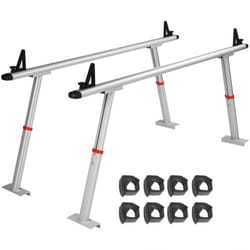 heavy duty truck ladder rack aluminum adjustable pickup bed rack with no drill clamps