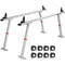 Heavy Duty Truck Ladder Rack Aluminum Adjustable Pickup Bed Rack with No Drill Clamps