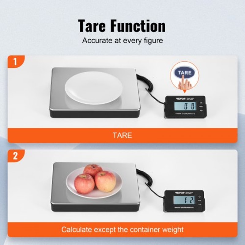 Digital Shipping Scale With LCD Display Tare Function Dual Power Postal Scale 5