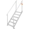 Adjustable Aluminum Dock Ladder Step With Handrails High Lb Capacity For Boat Pool Marine Use 0