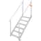 Adjustable Aluminum Dock Ladder Step With Handrails High Lb Capacity For Boat Pool Marine Use 8