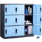 Metal Employee Locker Cabinet with Keys & Card Slots, Heavy-Duty Secure Storage