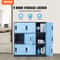 Metal Employee Locker Cabinet with Keys & Card Slots, Heavy-Duty Secure Storage