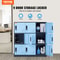 Metal Employee Locker Cabinet with Keys & Card Slots, Heavy-Duty Secure Storage